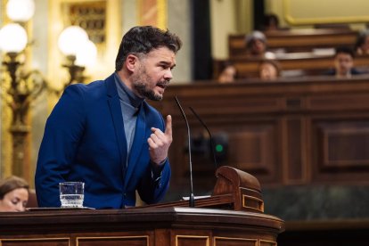 El portavoz de ERC en el Congreso, Gabriel Rufián.