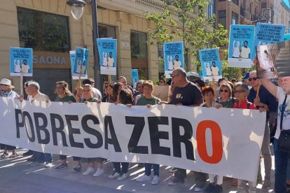 Concentración de la Plataforma Pobreza Zero en Alicante / Imagen de archivo.