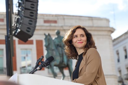 La presidenta de la Comunidad de Madrid, Isabel Díaz Ayuso