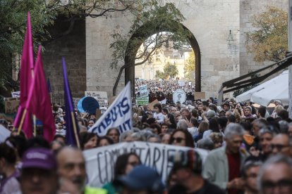 Manifestación por el precio del alquiler y la vivienda en Valencia