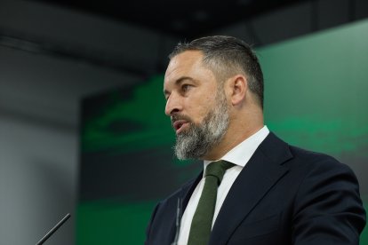 El presidente de Vox, Santiago Abascal.