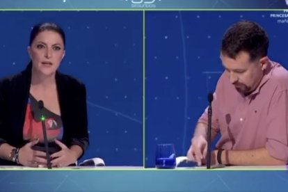 Macarena Olona cara a cara con Pablo Iglesias en '59 Segundos'