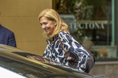 La Infanta Cristina en Madrid, este pasado 26 de septiembre.