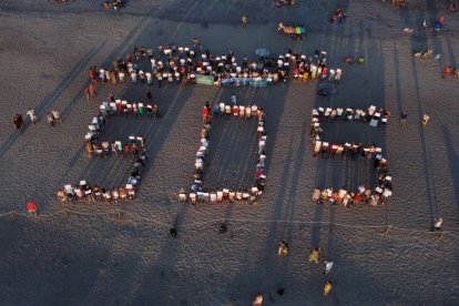 Una protesta de Somos Mediterránea