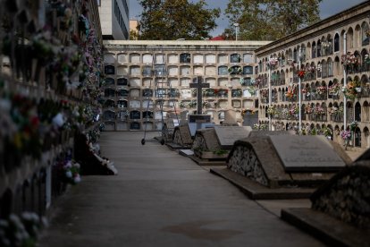 (Foto de ARCHIVO)
Cementerio del barrio de Poblenou, a 25 de octubre de 2024, en Barcelona, Catalunya (España). El cementerio es un museo funerario repleto de esculturas. Es una obra del arquitecto italiano Antonio Ginesi, y fue el resultado de la reconstrucción que tuvo lugar en 1819, tras la destrucción que sufrió el antiguo cementerio del Este en 1775.

Lorena Sopêna / Europa Press
25 OCTUBRE 2024;CEMENTERIO;LÁPIDAS;NOCHE DE MUERTOS;DÍA DE TODOS LOS SANTOS;HALLOWEEN;MUSEO FUNERARIO;CRUCES;NICHOS;PANTEÓN;CATALUÑA;POBLENOU;
25/10/2024