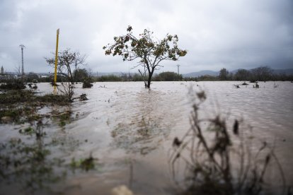 Imagen de las lluvias caídas en la comarca de La Ribera de Valencia