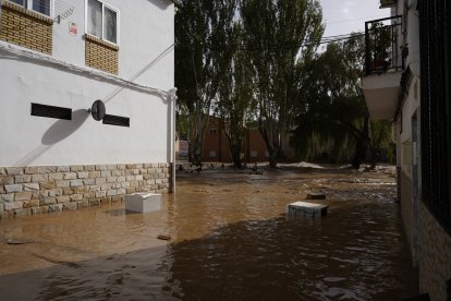 Efectos de la riada en Mira, Cuenca, donde una persona ha fallecido.