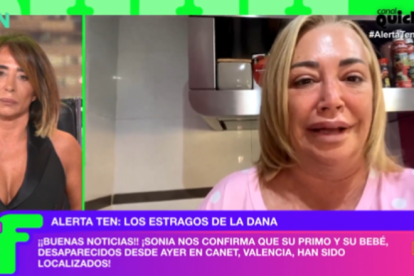 María Patiño conecto con Belén Esteban por videollamada en una emotiva jornada en "Ni que Fuéramos Shhh".