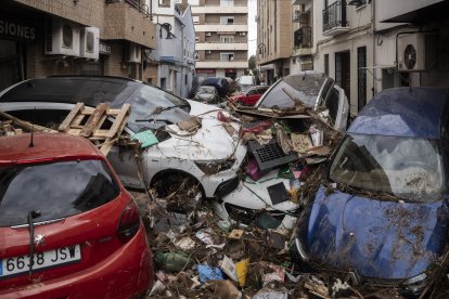 Estragos de la riada, a 31 de octubre de 2024, en Aldaia, Valencia, Comunidad Valenciana