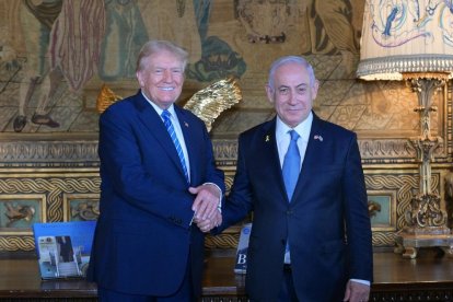 Donald Trump y Netanyahu durante la visita del primer ministro de Israel a EE.UU. en 2020.