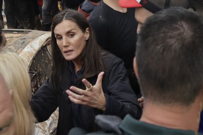 La Reina Letizia, en Paiporta, este pasado domingo 3.