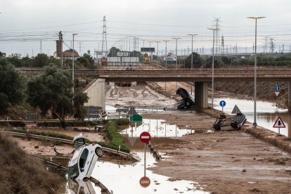 Estragos ocasionados por la DANA, a 4 de noviembre de 2024, en Torrent