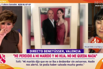 Sonsoles Ónega entrevista a Toñi, vecina de Benetússer que ha perdido a su marido y su hija por la DANA.