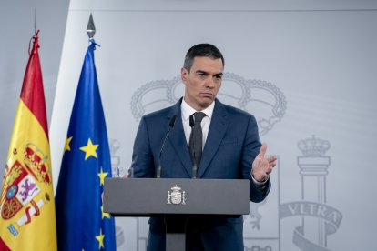 El presidente del Gobierno, Pedro Sánchez