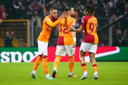 Hakim Ziyech, durante un partido del Galatasaray.