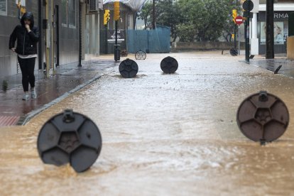 Imagen de los efectos de la DANA en Málaga.