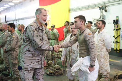 El Rey Felipe VI, en su última visita a Valencia con indumentaria militar.