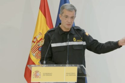 El general jefe de la Unidad Militar de Emergencias (UME), Javier Marcos