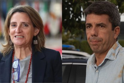 Teresa Ribera y Carlos Mazón