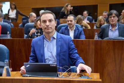 El portavoz del PSOE en la Asamblea de Madrid, Juan Lobato