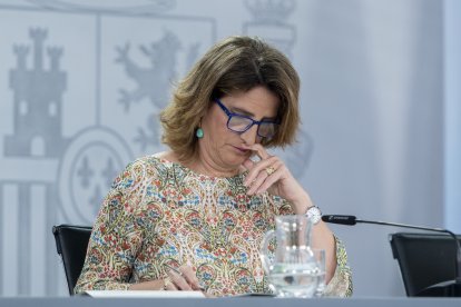 La vicepresidenta tercera y ministra para la Transición Ecológica y el Reto Demográfico, Teresa Ribera