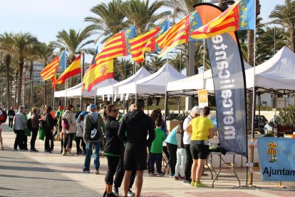 Carpas informativas, equipos médicos para realizar pruebas de glucosa, alumnos de las universidades de Alicante y Miguel Hernández