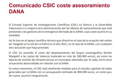 Comunicado de CSIC