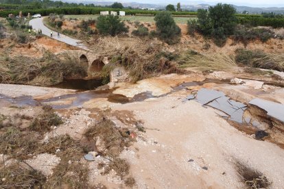 Imagen de daños causados por la DANA en el término municipal de Pedralba