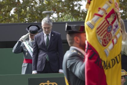 El ministro del Interior, Fernando Grande-Marlaska, en una imagen de archivo del acto  de la patrona de la Guardia Civil.