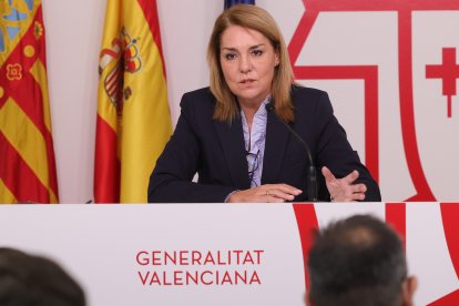 La vicepresidenta y consellera de Servicios Sociales, Igualdad y Vivienda y portavoz del Consell, Susana Camarero