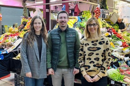 Alberto Vidal, concejal de Comercio y Consumo, en el Mercado Central de Castellón