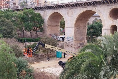 Imagen del puente sobre el río Amadorio