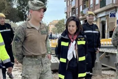 Margarita Robles en Paiporta