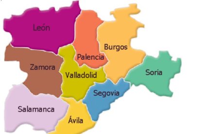 Mapa Castilla y León