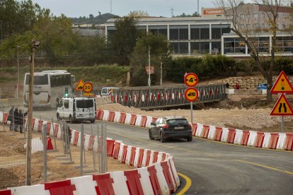 Nuevo puente provisional en Riba-roja del Túria
