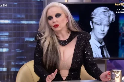 Alaska en el plató de "El Hormiguero".