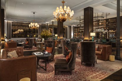 Imagen del lobby del Gran Hotel Inglés.