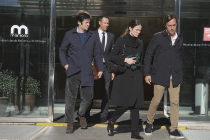 Familiares y amigos, en el funeral de Andic.
