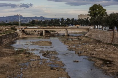 Vista del barranco donde pasa el ‘Riu Magre’, a 21 de noviembre de 2024, en Algamesí