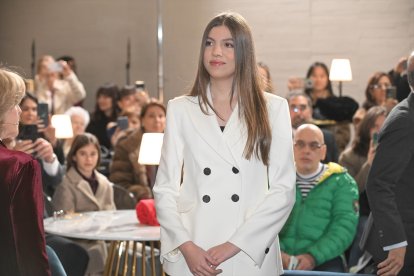La Infanta Sofía en la entrega de los Premios Objetivo Patrimonio el 13 de diciembre.