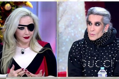 Alaska y Mario Vaquerizo en "TardeAR" de Telecinco.