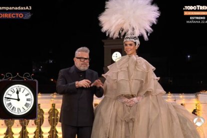 Cristina Pedroche y Alberto Chicote en las Campanadas 2024