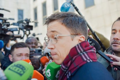 Iñigo Errejón en los juzgados de Plaza de Castilla.