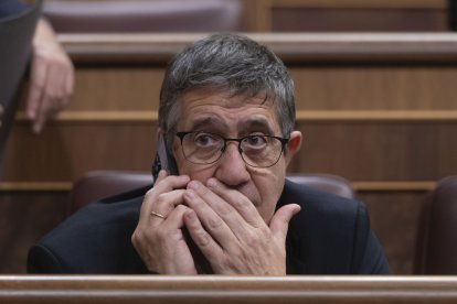 El portavoz del PSOE en el Congreso, Patxi López.