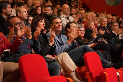 Pedro Sánchez, en el Congreso del PSOE de Extremadura.