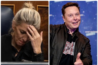 Yolanda Díaz y Elon Musk