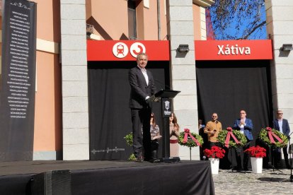 Zapatero en su acto en Xàtiva