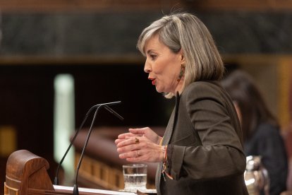 La portavoz de Sumar en el Congreso, Verónica Martínez