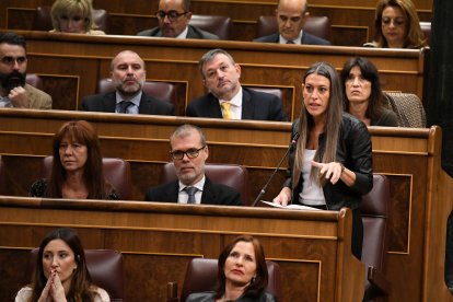 La portavoz de Junts en el Congreso, Miriam Nogueras.