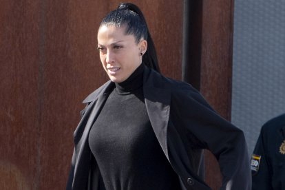 Jenni Hermoso, tras declarar en el juicio.